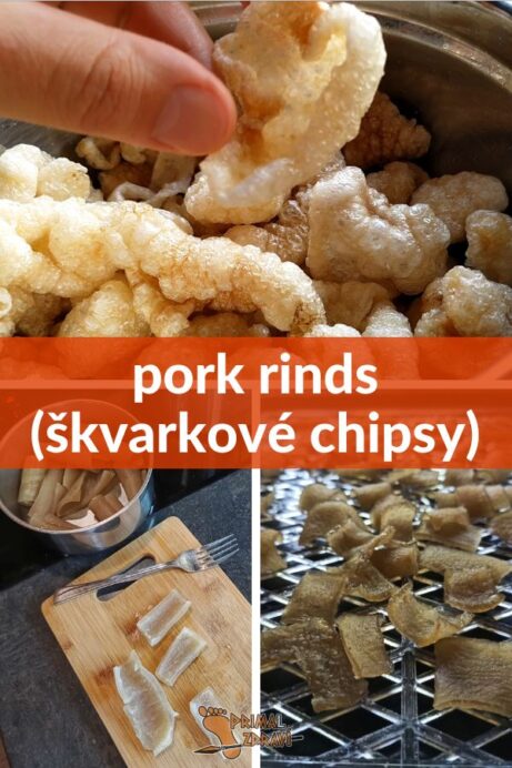 pork rinds recept škvarkové chipsy